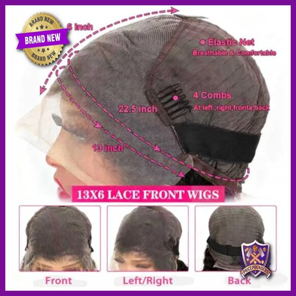 30 Inch Brazilian Human Hair Wig 13x6 HD Lace Front Glueless Deep Wave